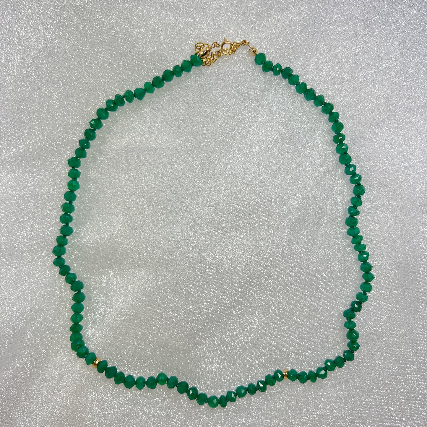 Green Onyx Knotted Necklace