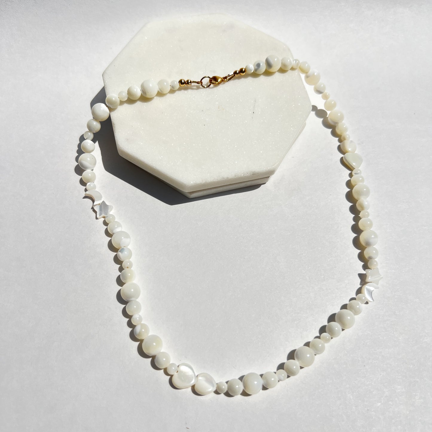 Mother of Pearl Beaded Necklace