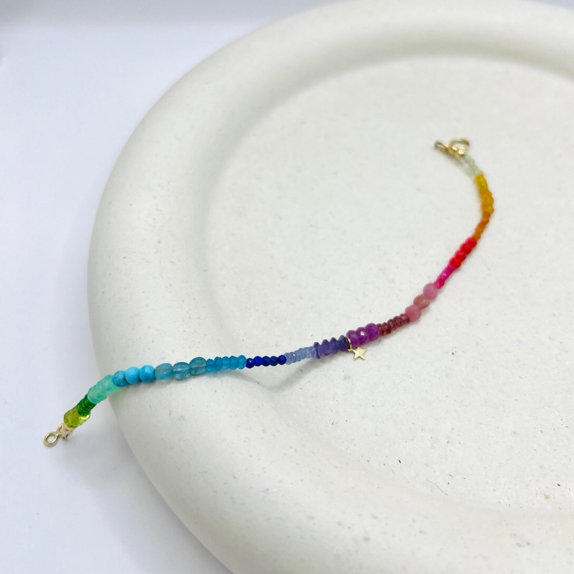 Friendship gemstone bracelet