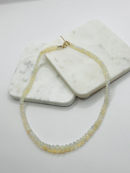 Beaded Ethiopian Opal Necklace