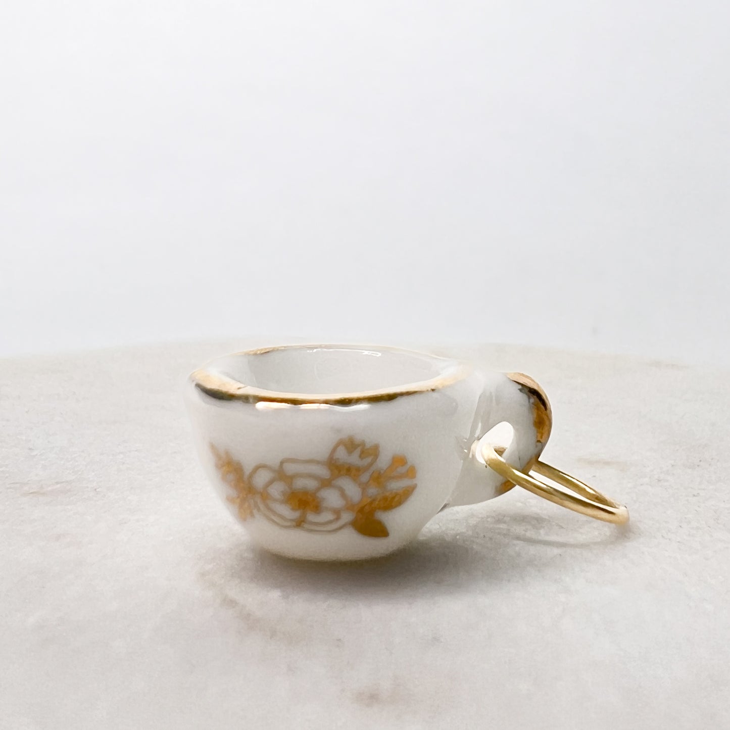 Ceramic Teacup Charm