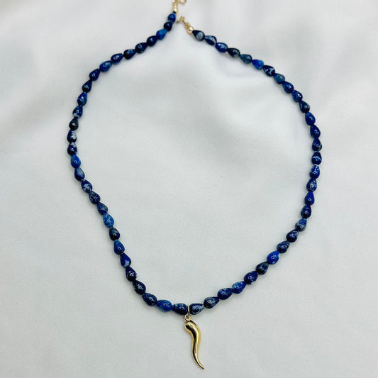 Lapiz Lazuli Beaded Necklace